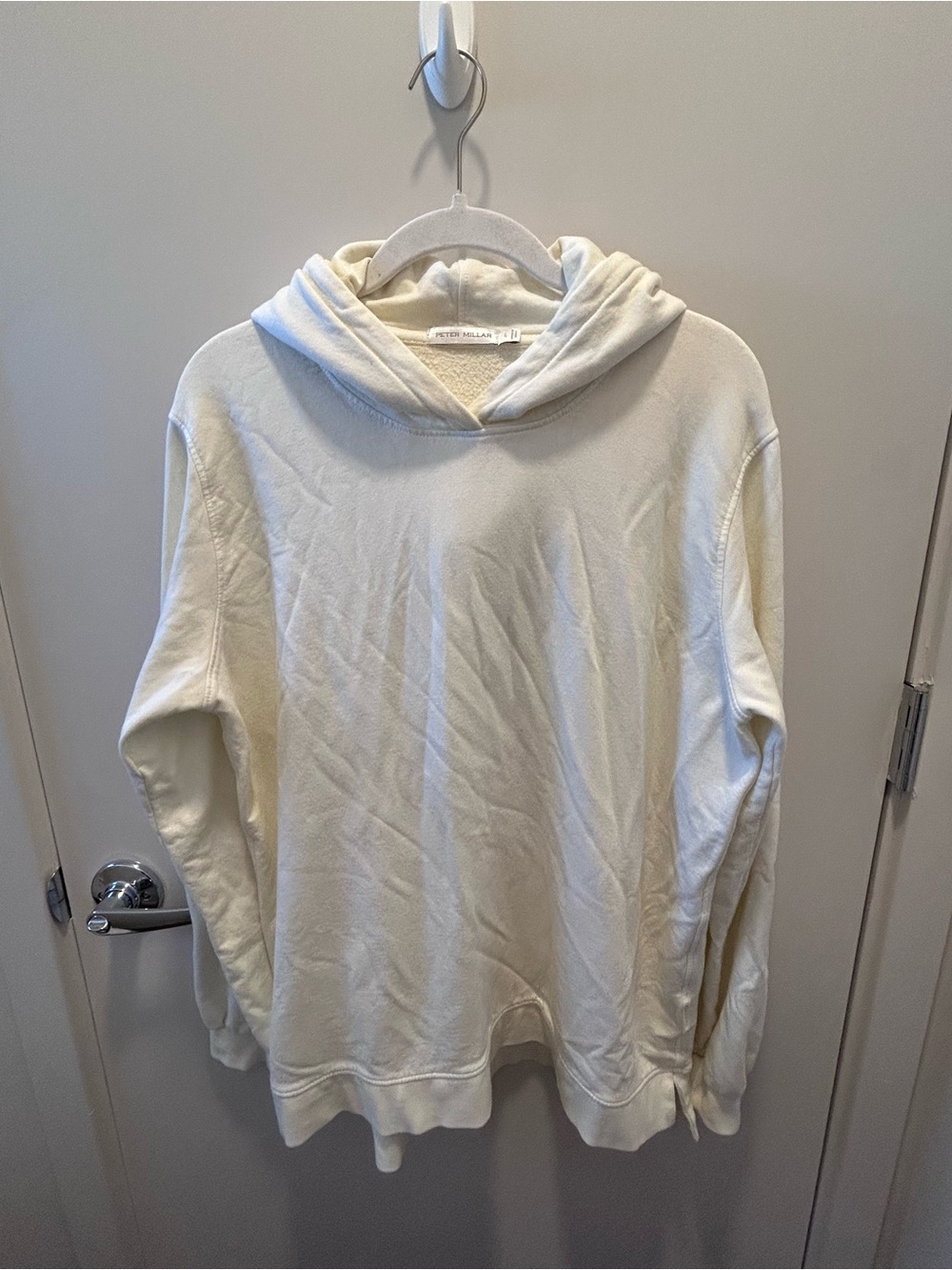 Peter Millar Cream Pullover Hoodie